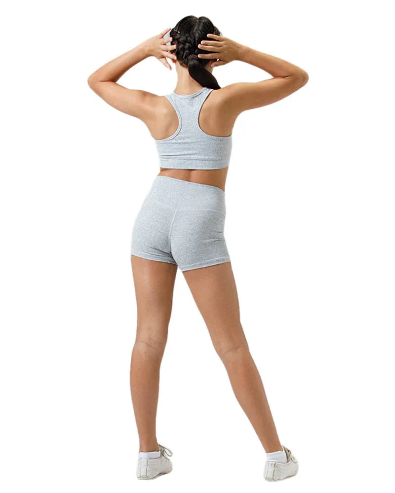 Kids Racer Crop - Stone