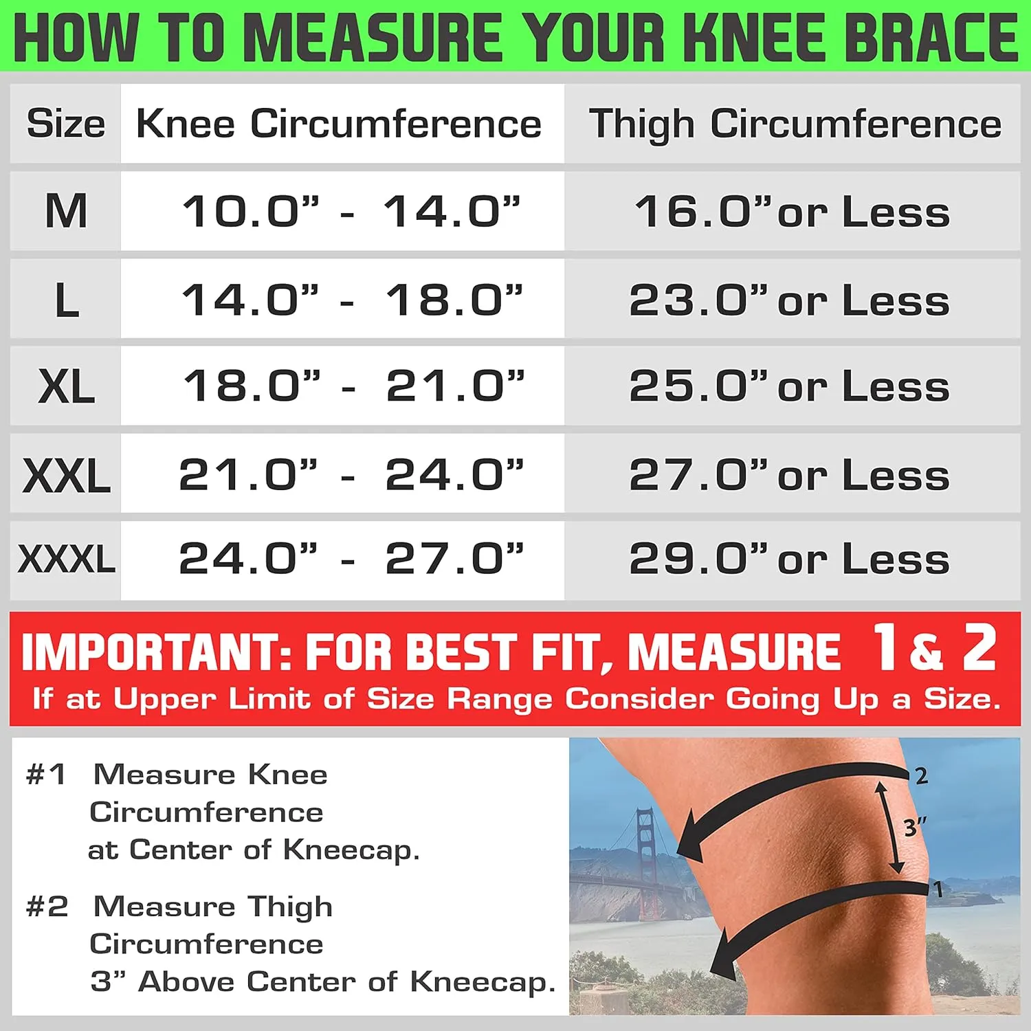 Knee Brace Support - Knee Braces for Knee Pain