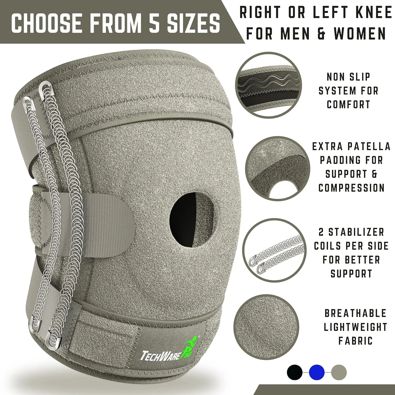 Knee Brace Support - Knee Braces for Knee Pain