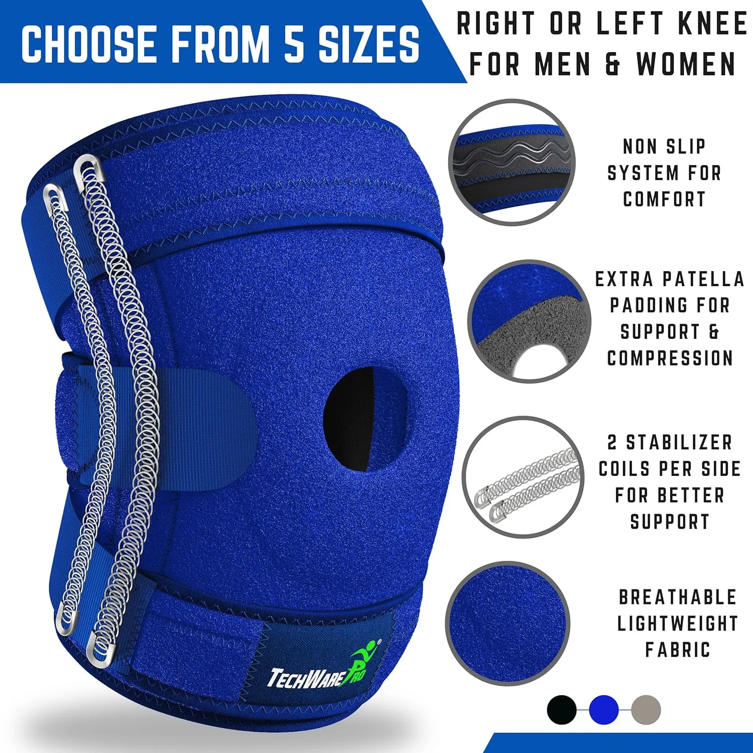 Knee Brace Support - Knee Braces for Knee Pain