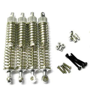 L400 1/10 Scale Buggy Alloy Adjustable Shock Absorbers Dampers 105mm Silver x 4