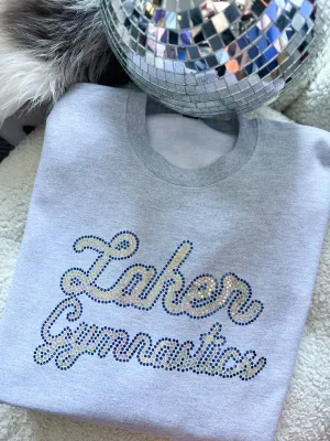 LAKER GYMNASTICS SPANGLE CREWNECK