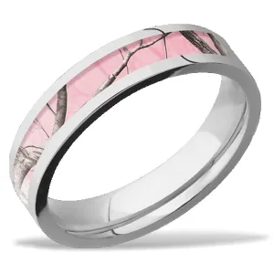 Lashbrook Real Tree Pink Camo Wedding Band