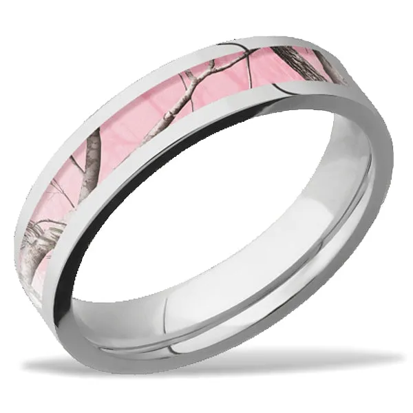 Lashbrook Real Tree Pink Camo Wedding Band