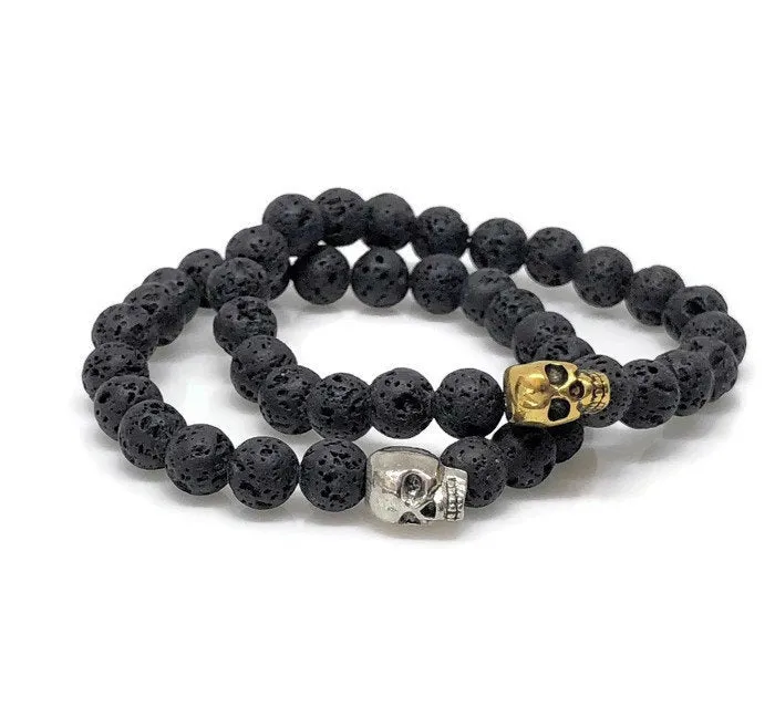 Lava Rock 8mm Stone Diffuser Beaded Bracelet