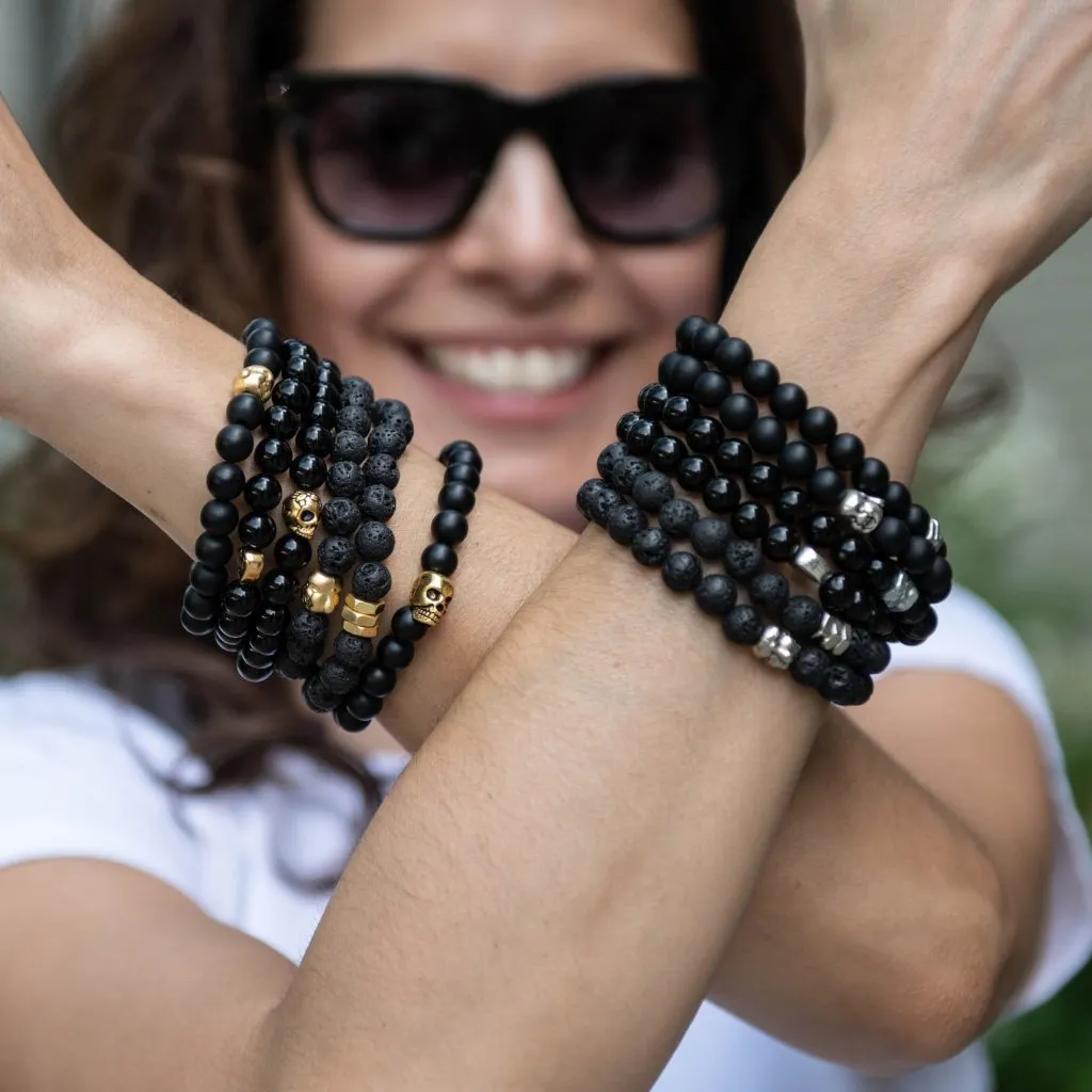 Lava Rock 8mm Stone Diffuser Beaded Bracelet