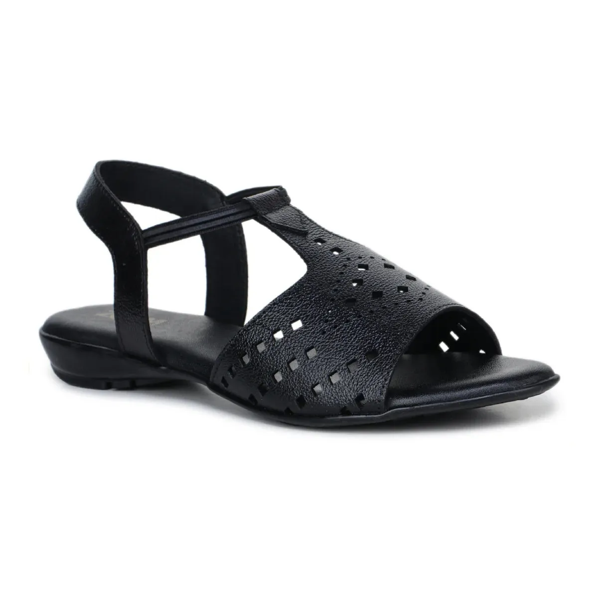 Leather Sandals For Women L 648 – Thong Style with Brogue Detailing