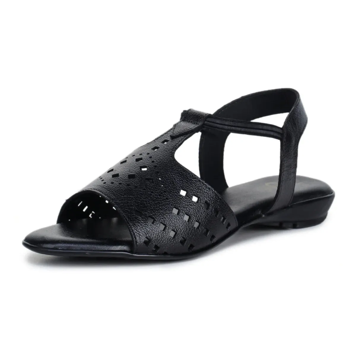 Leather Sandals For Women L 648 – Thong Style with Brogue Detailing