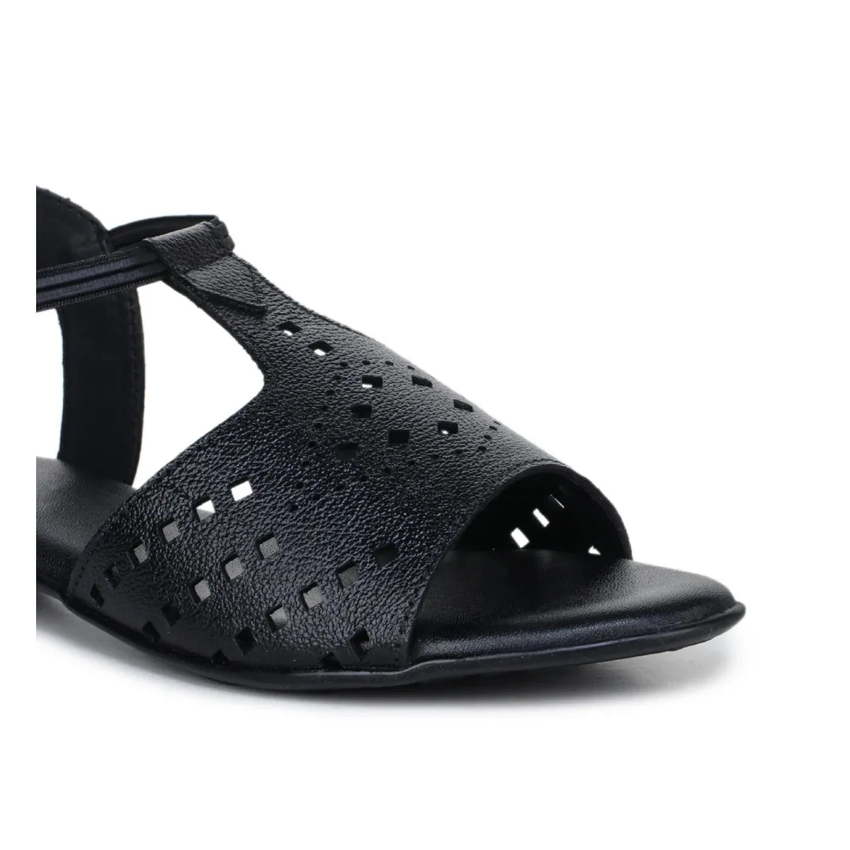 Leather Sandals For Women L 648 – Thong Style with Brogue Detailing