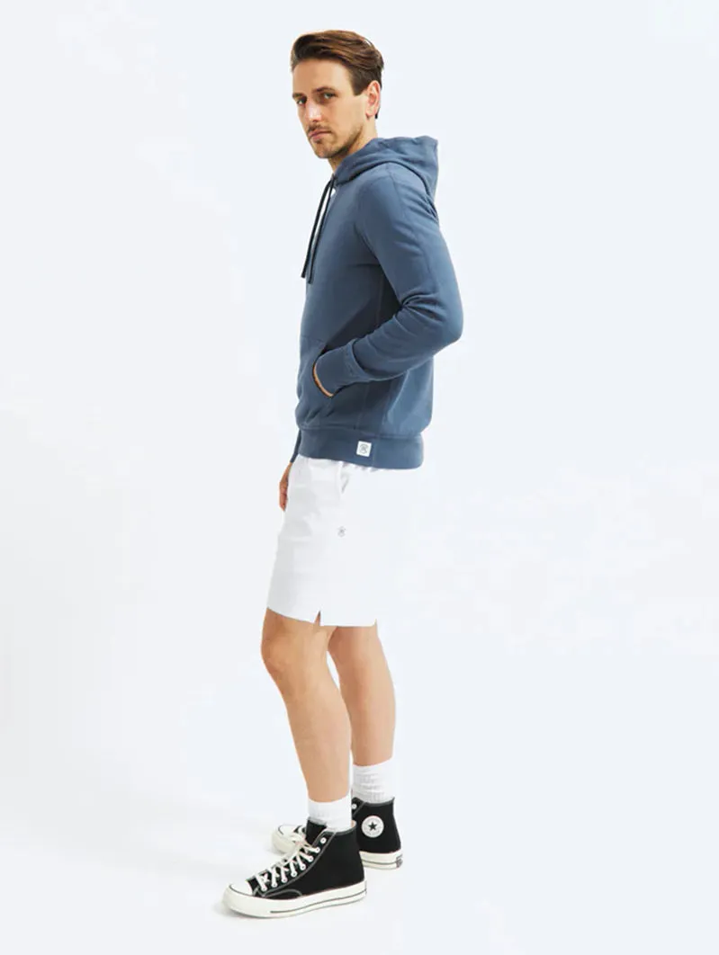 Light weight Terry Pullover Hoodie Washed Blue