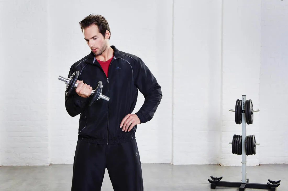 Lightweight Fitness Woven Tracksuit - Black