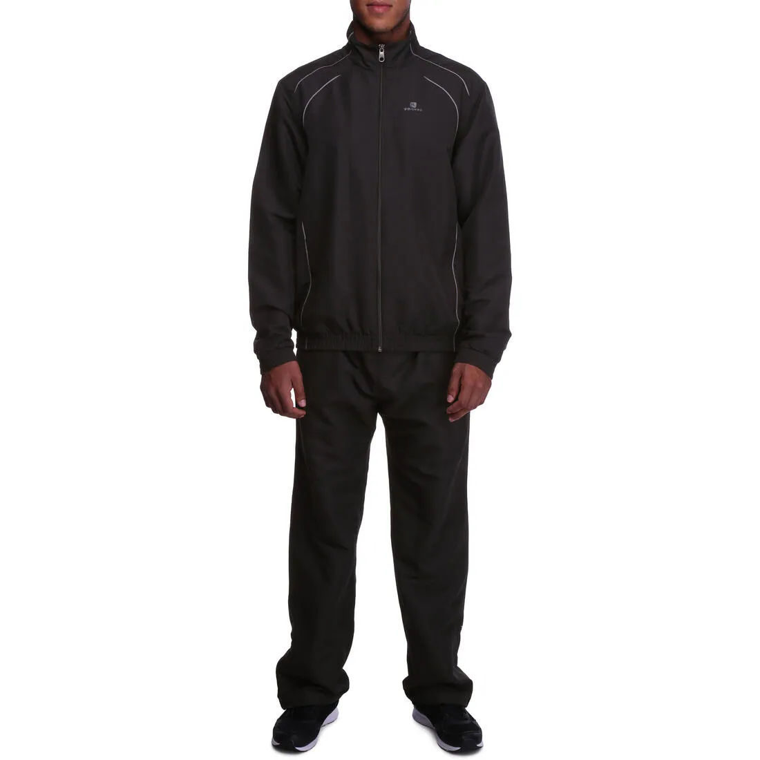 Lightweight Fitness Woven Tracksuit - Black