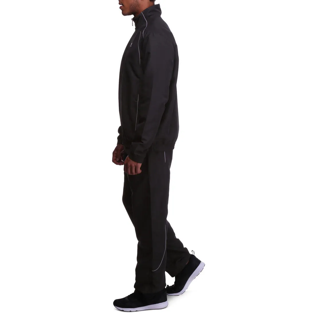 Lightweight Fitness Woven Tracksuit - Black