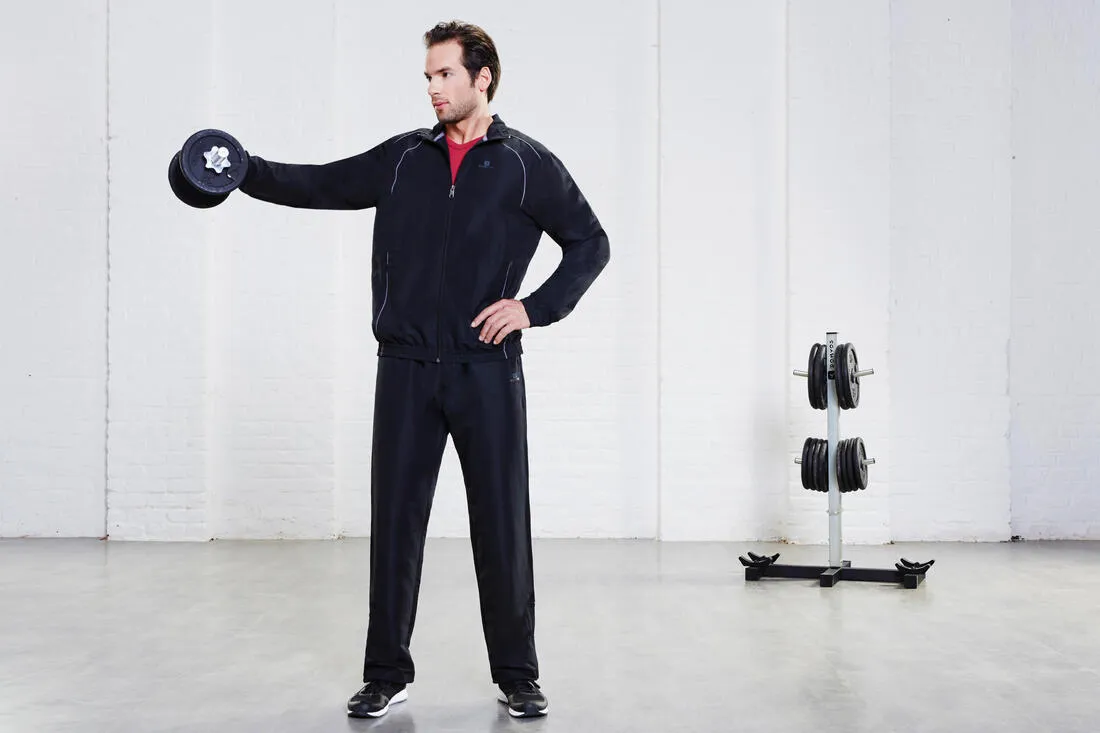 Lightweight Fitness Woven Tracksuit - Black