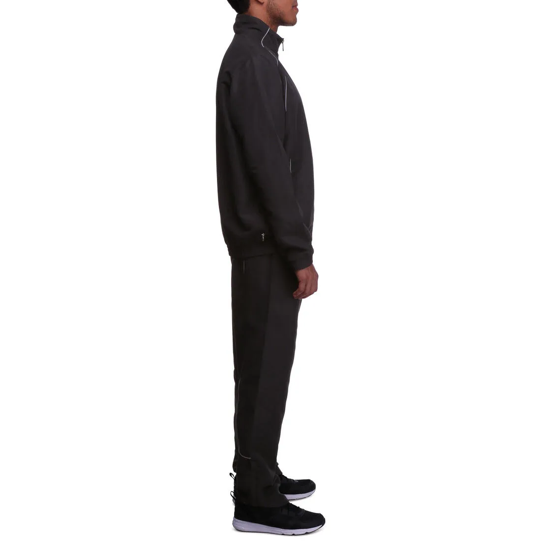 Lightweight Fitness Woven Tracksuit - Black