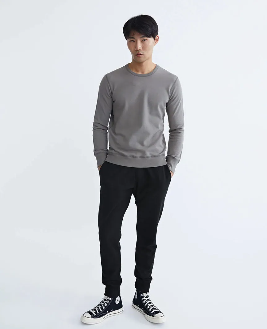 Lightweight Terry Crewneck Quarry