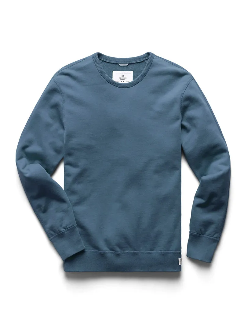 Lightweight Terry Crewneck Washed Blue
