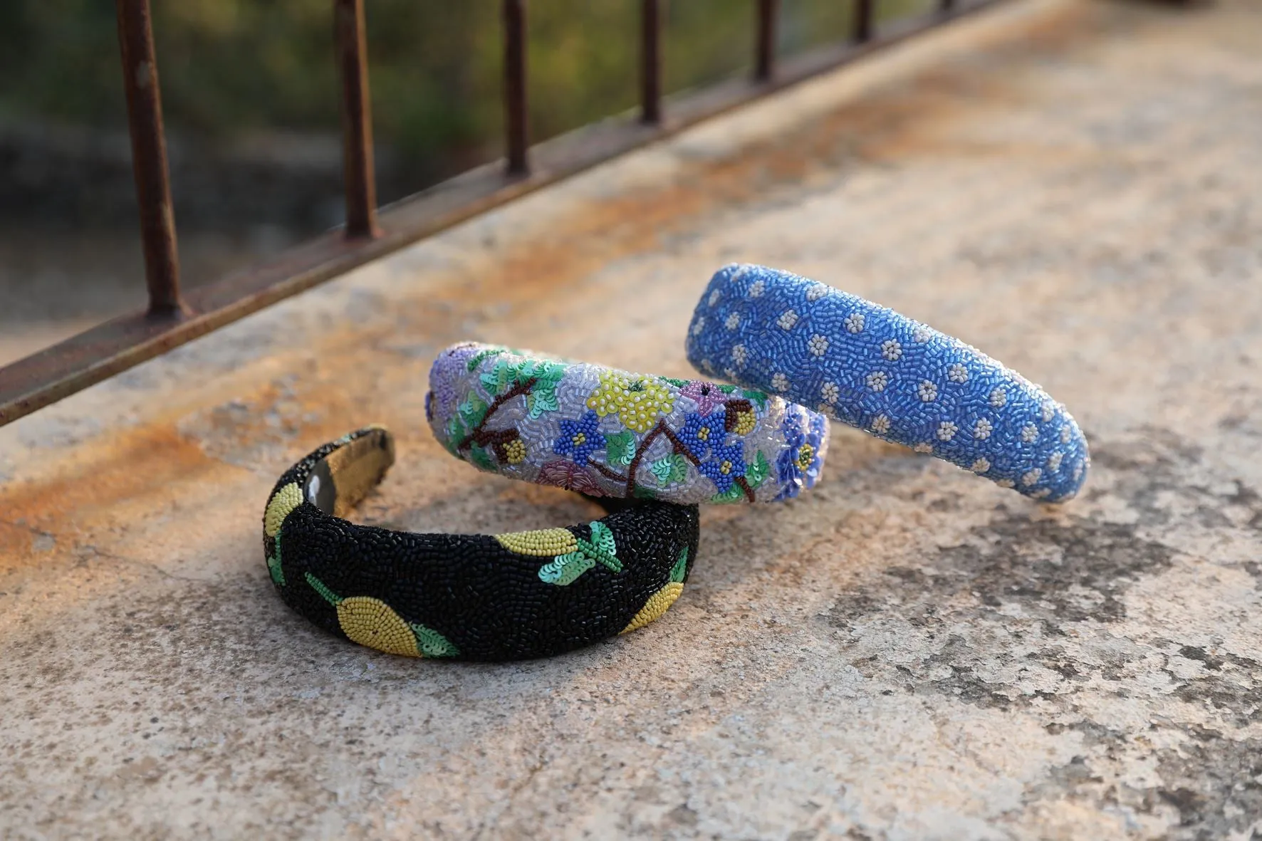 Limone Beaded Hairbrace