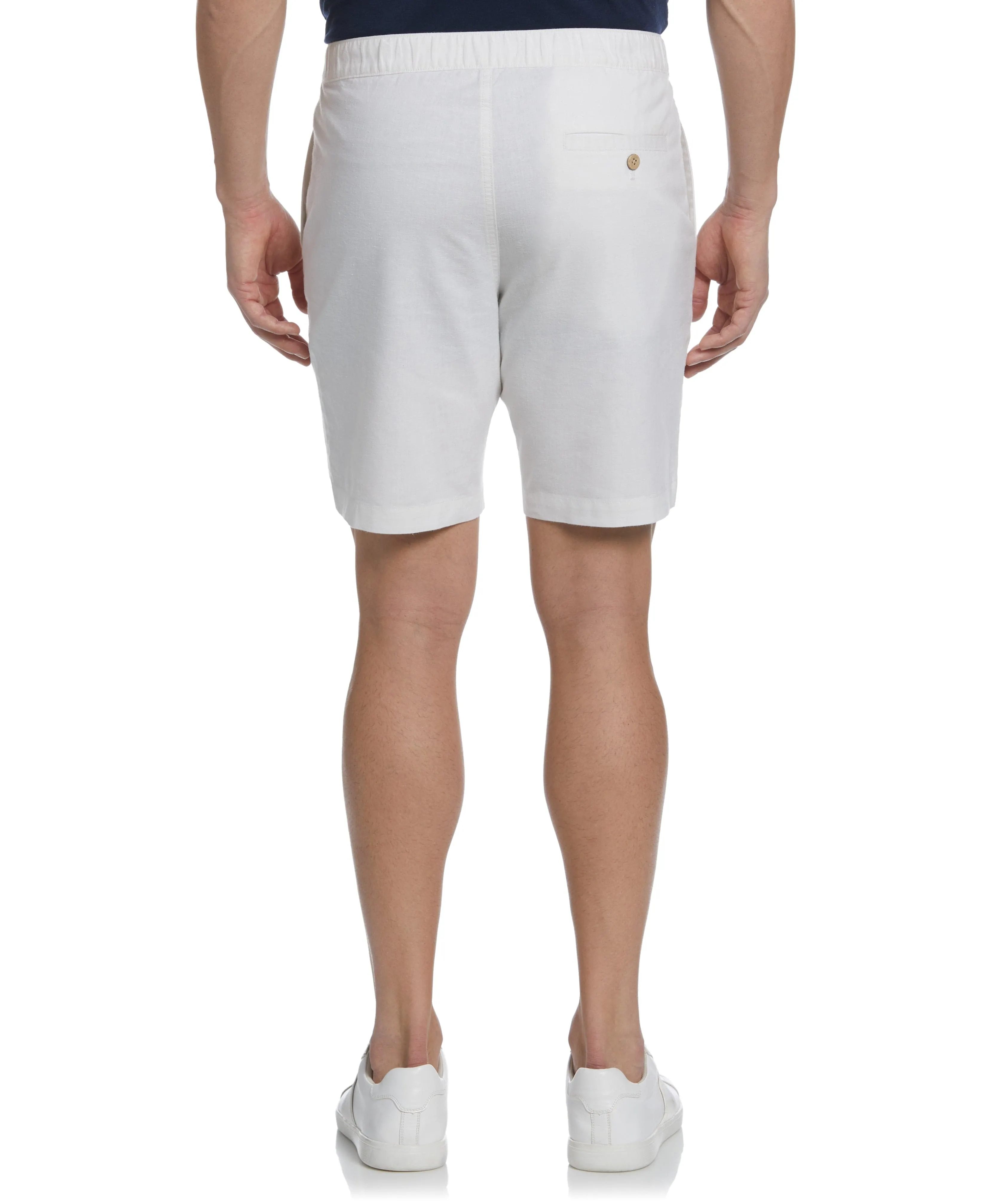 Linen Blend Cross Dye Short