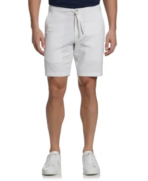 Linen Blend Cross Dye Short