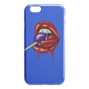 Lollipop Lips iPhone Case - Blue