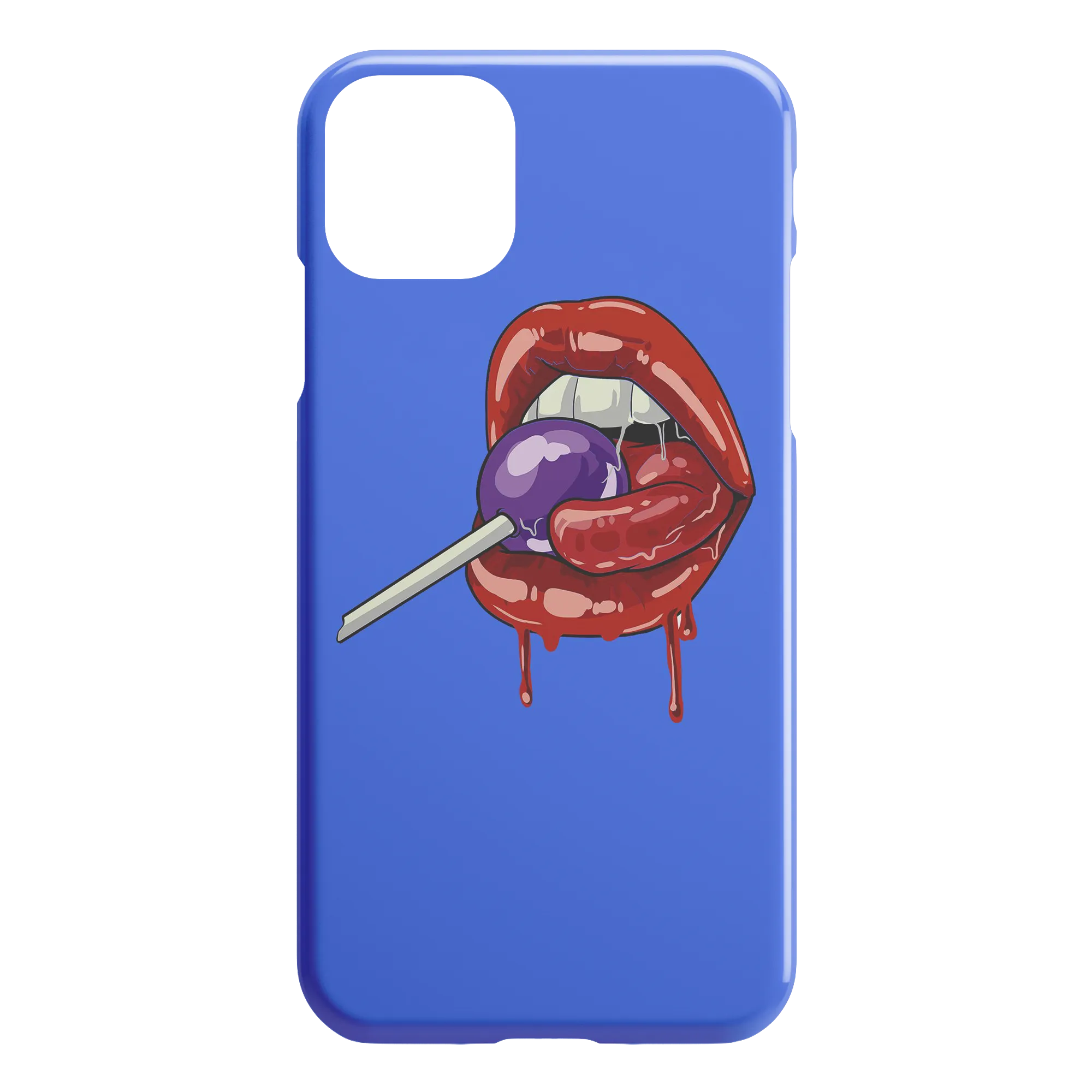 Lollipop Lips iPhone Case - Blue