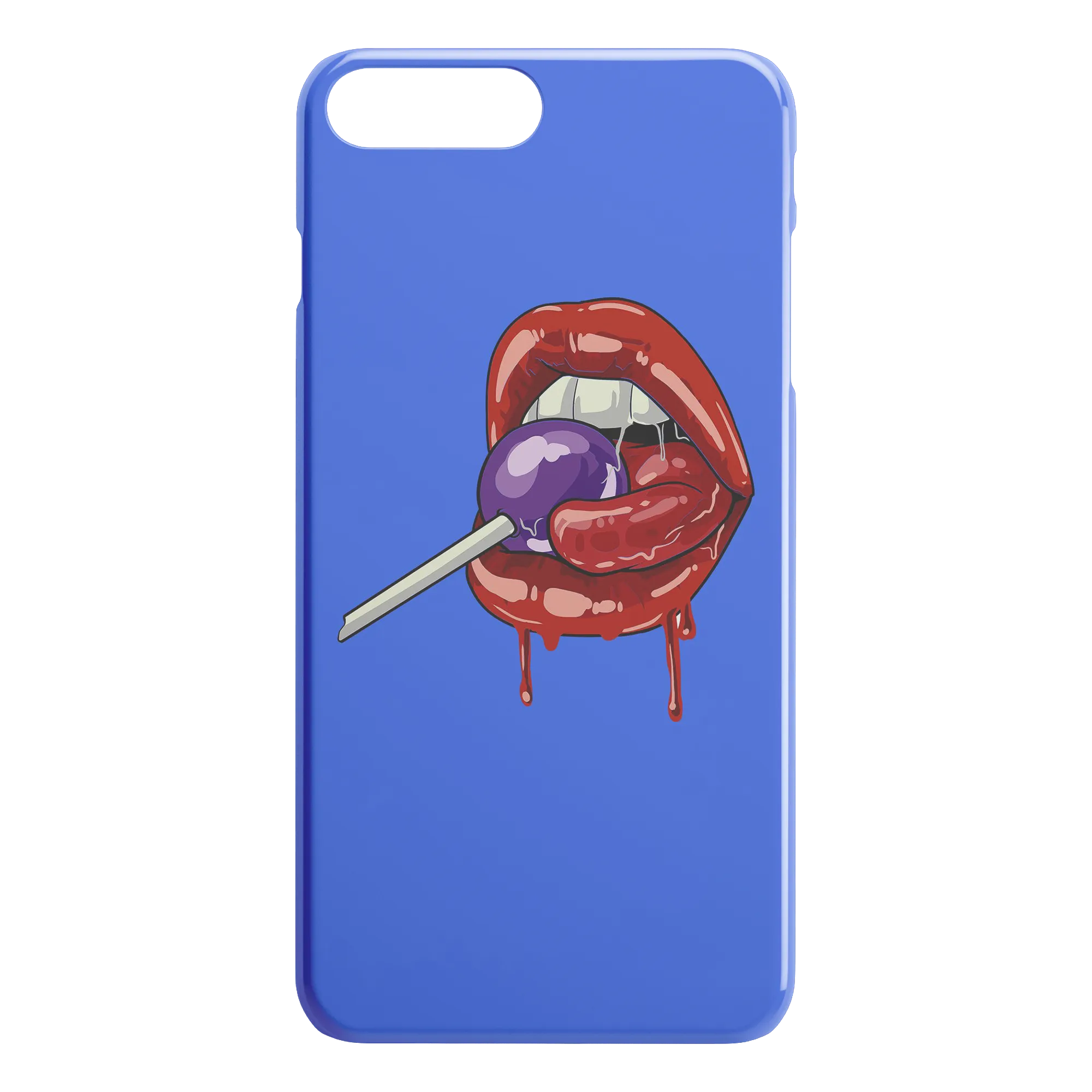 Lollipop Lips iPhone Case - Blue