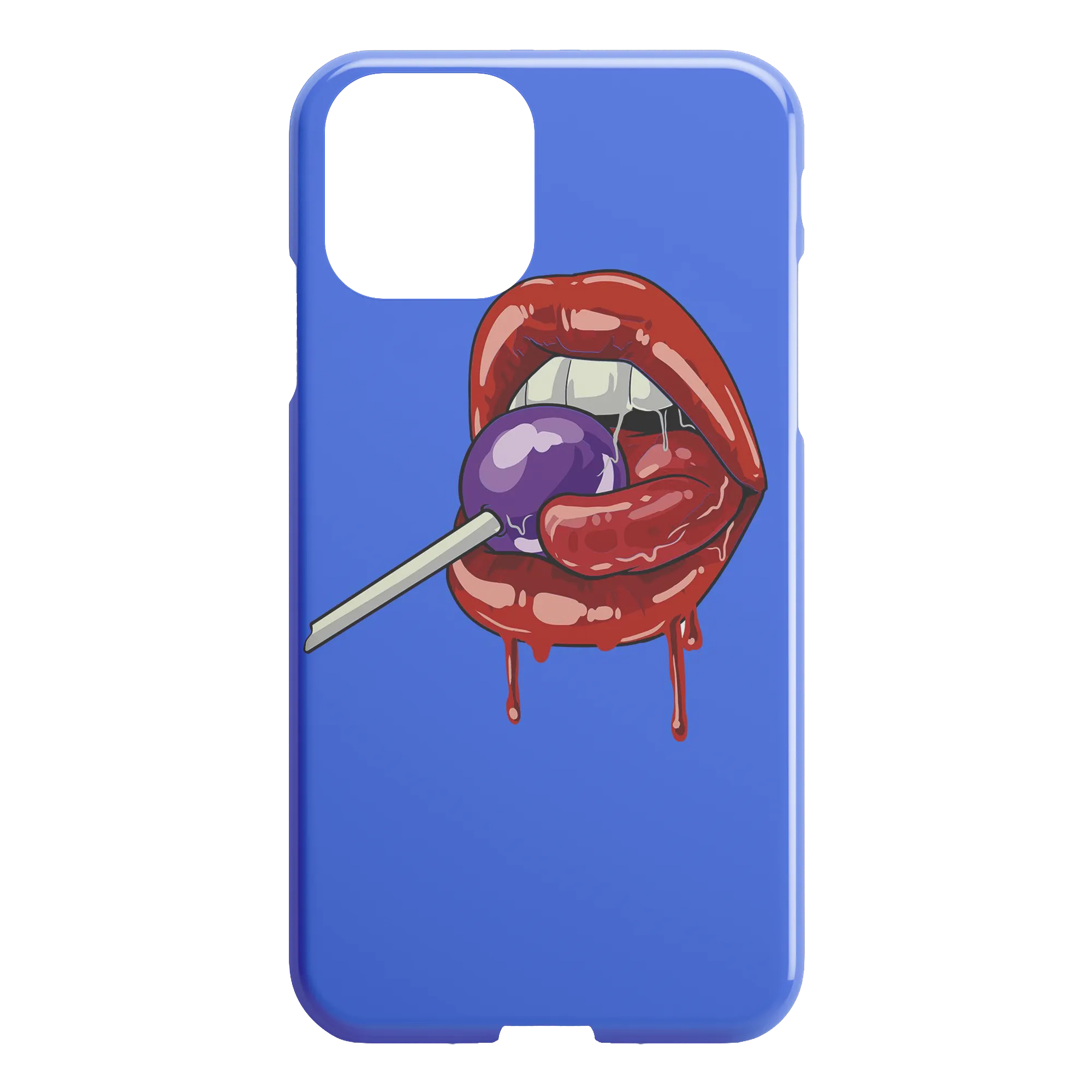 Lollipop Lips iPhone Case - Blue