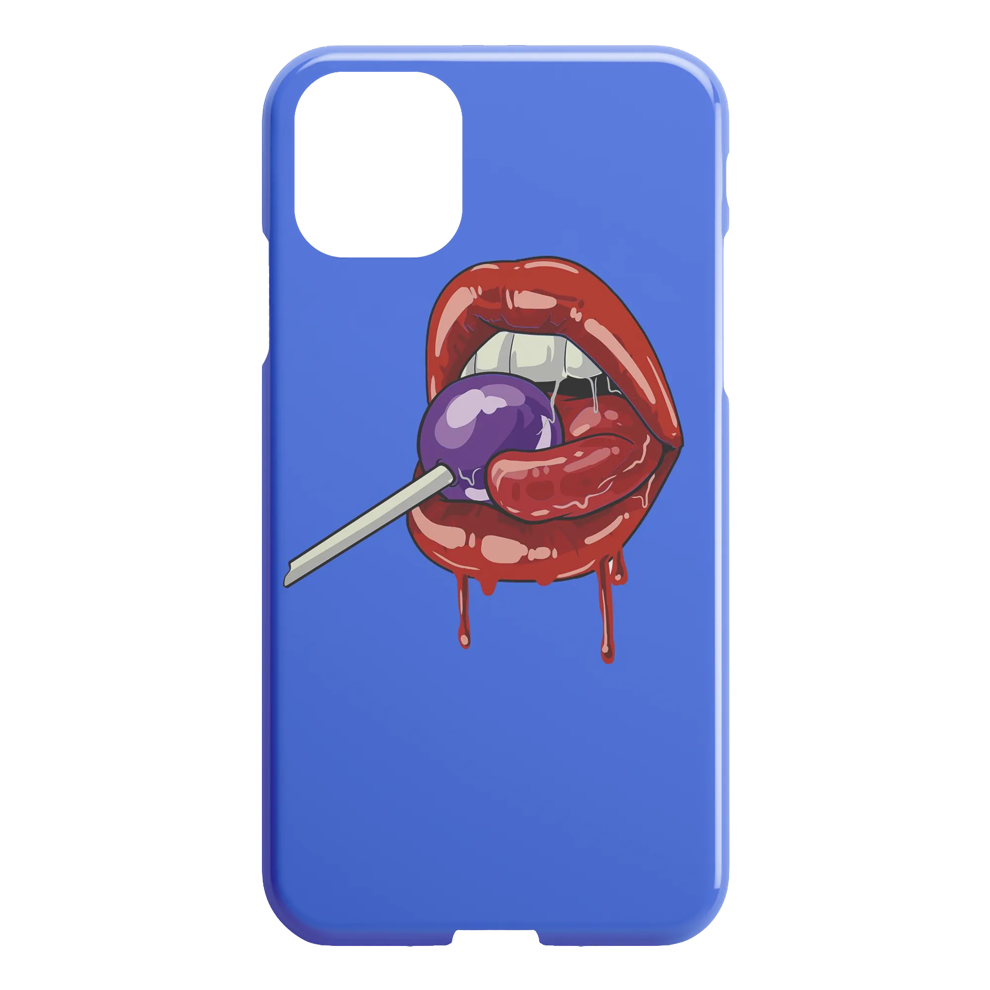 Lollipop Lips iPhone Case - Blue