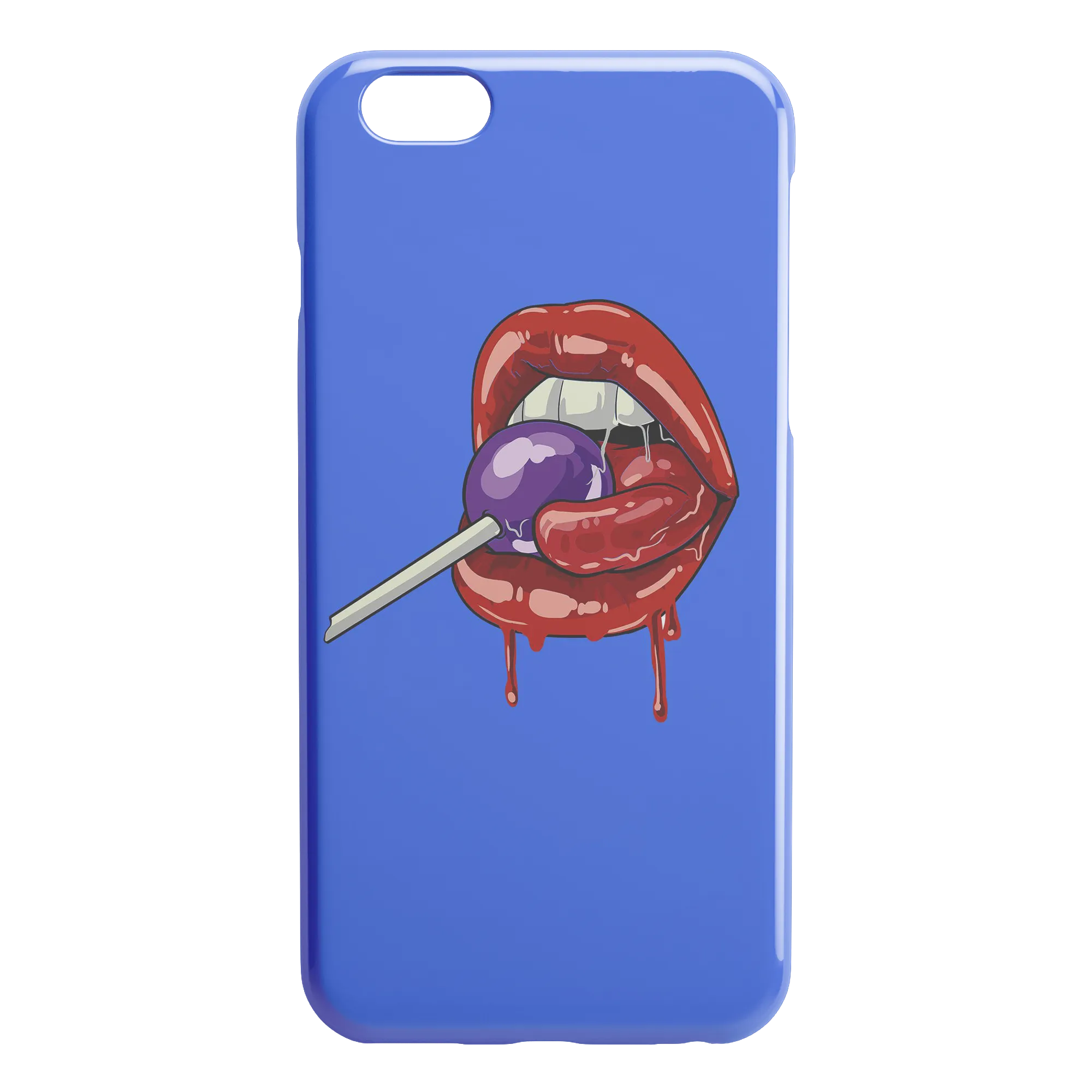 Lollipop Lips iPhone Case - Blue