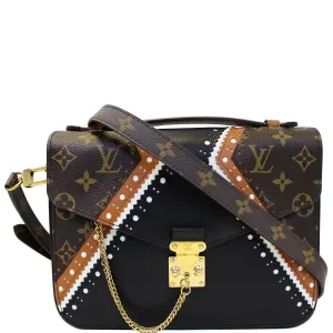 LOUIS VUITTON Metis Pochette Brogue Reverse Monogram Shoulder Bag Brown