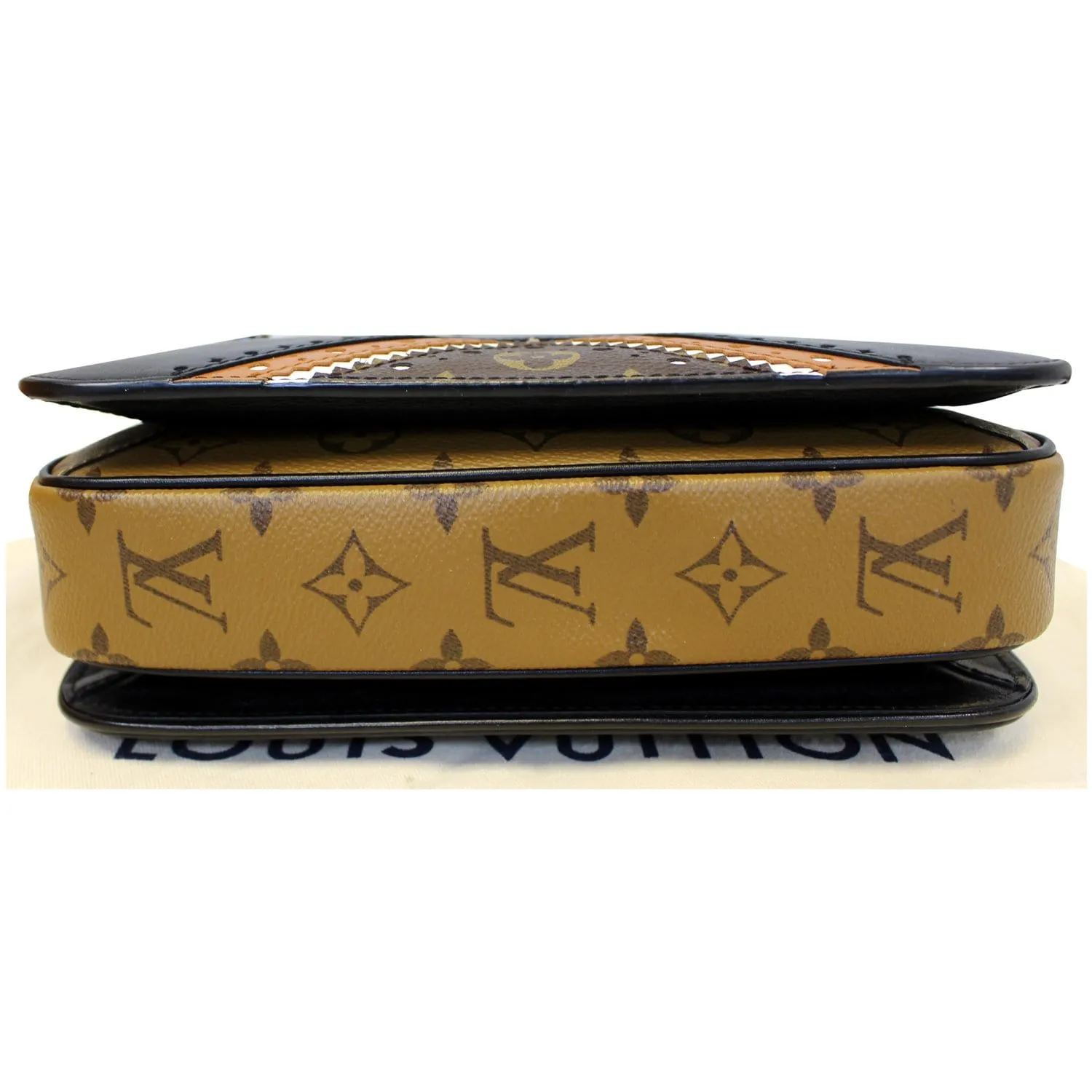 LOUIS VUITTON Metis Pochette Brogue Reverse Monogram Shoulder Bag Brown