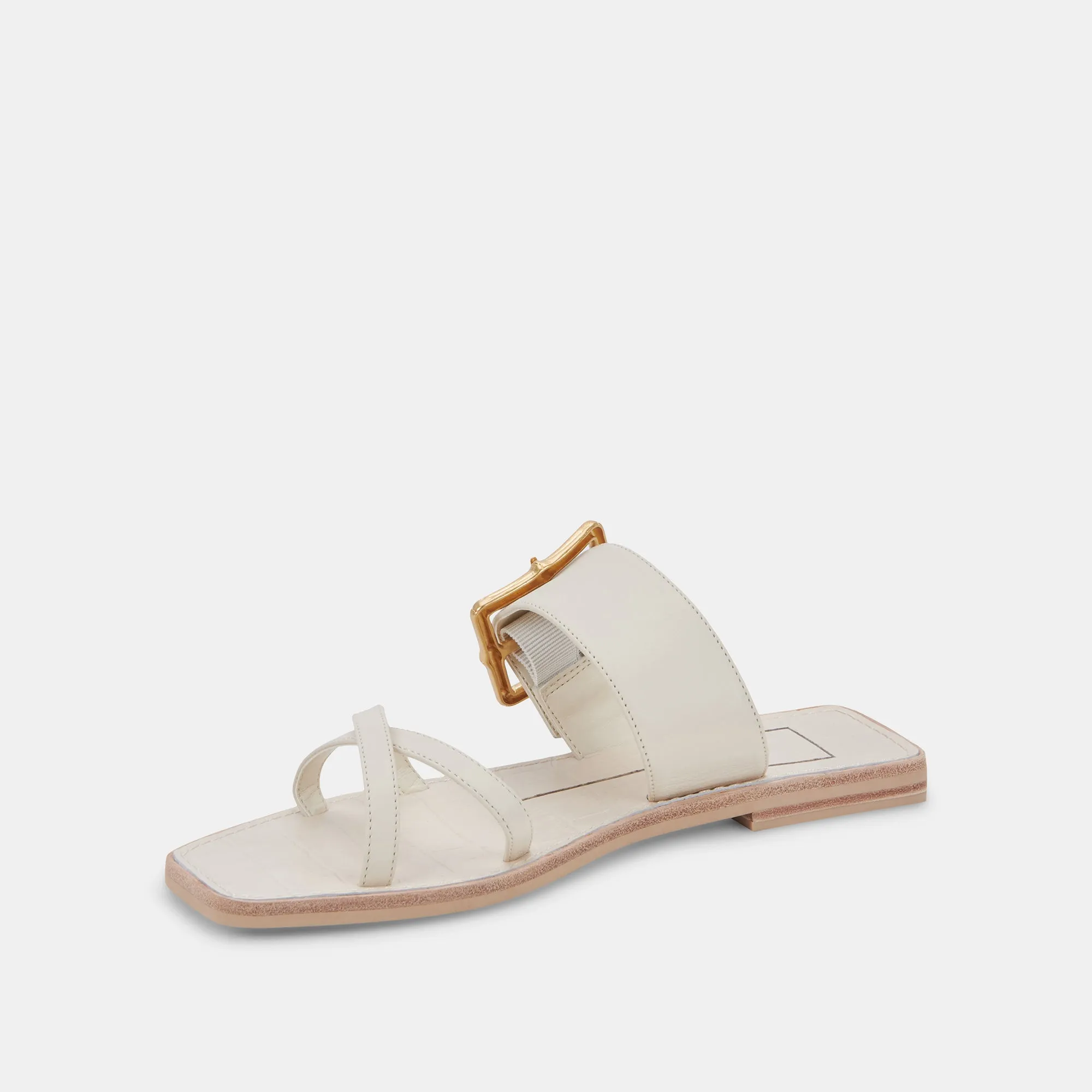 LOWYN SANDALS IVORY LEATHER