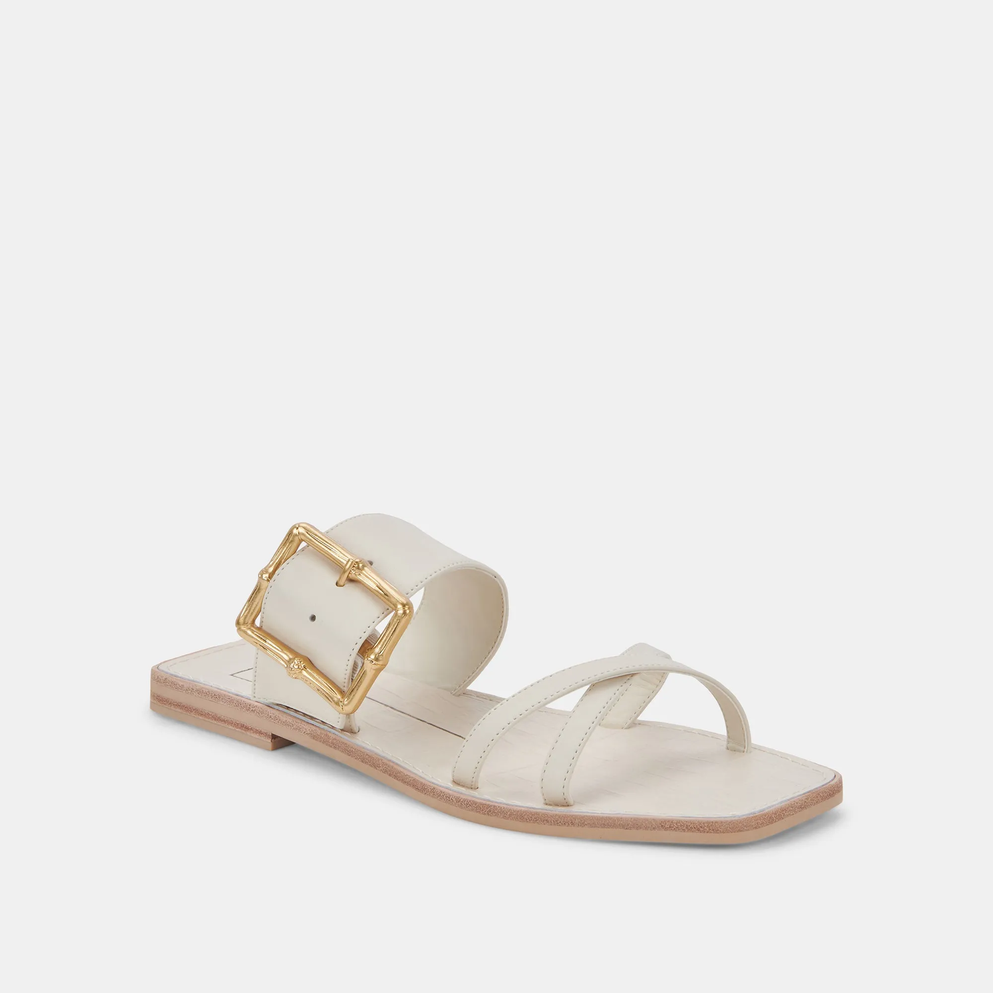 LOWYN SANDALS IVORY LEATHER