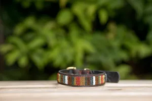 Maasai Beaded Leather Dog Collar