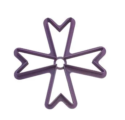 Maltese Cross Cookie Cutter 10cm