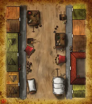 Market Street Fantasy Map