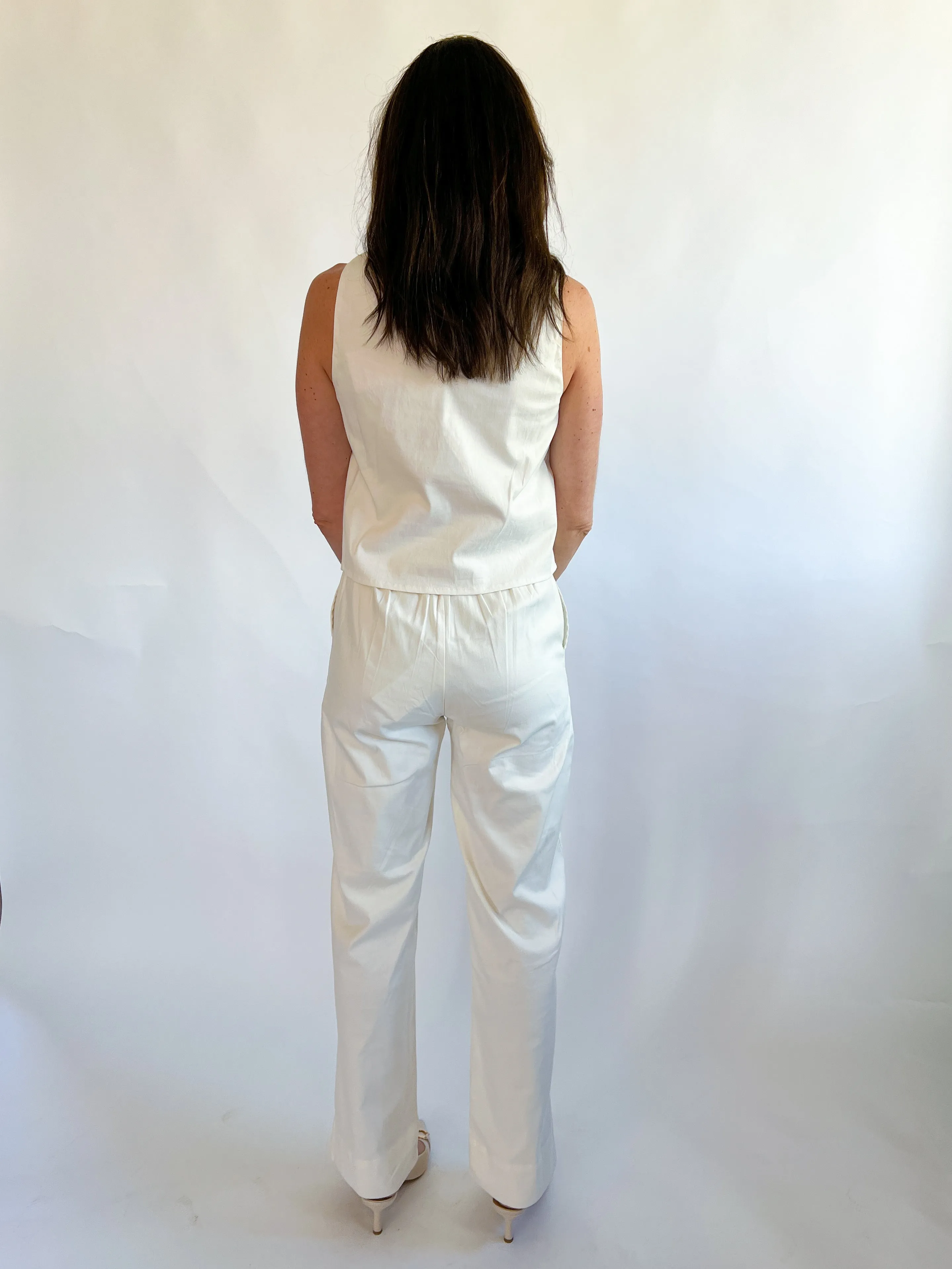 Marren Embroidered Feather Pant