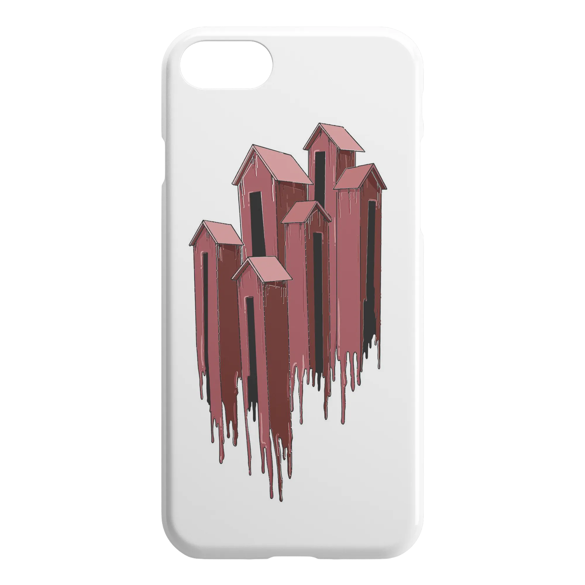 Melting Houses iPhone Case