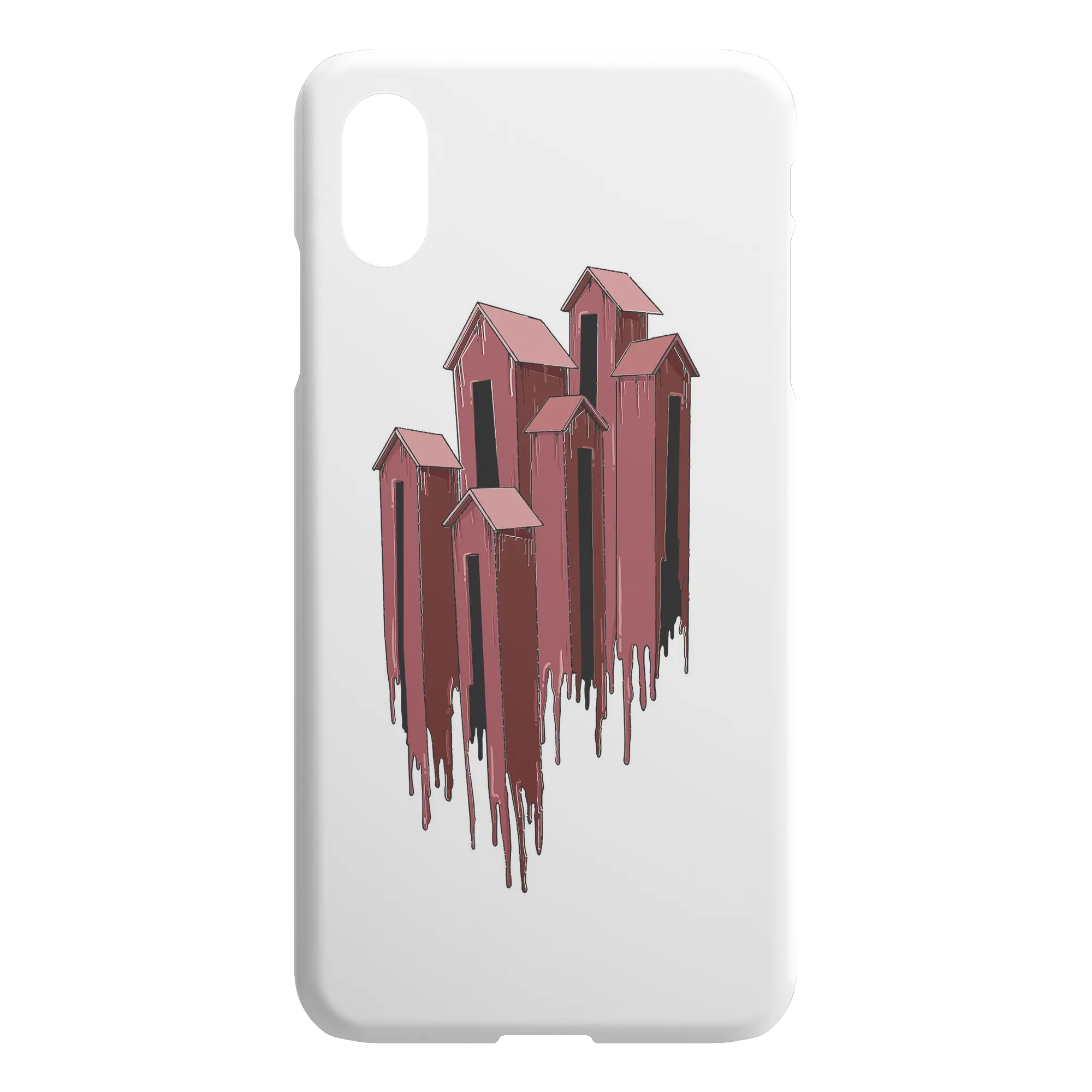 Melting Houses iPhone Case