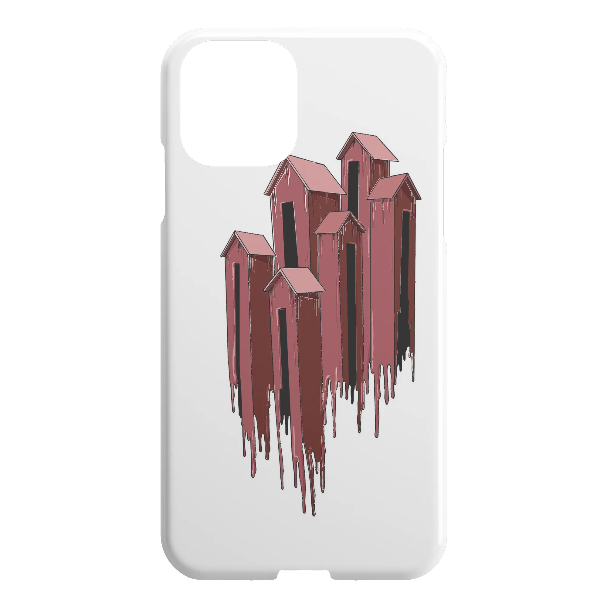 Melting Houses iPhone Case