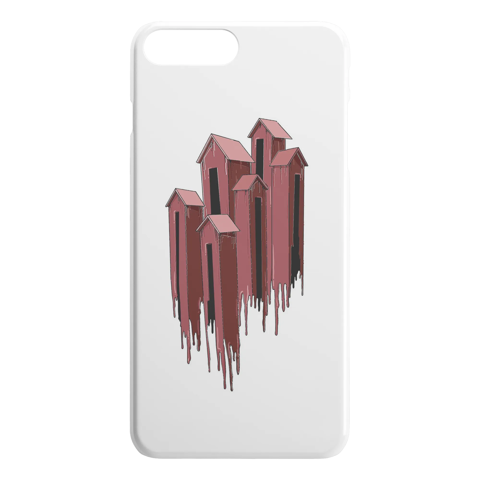 Melting Houses iPhone Case
