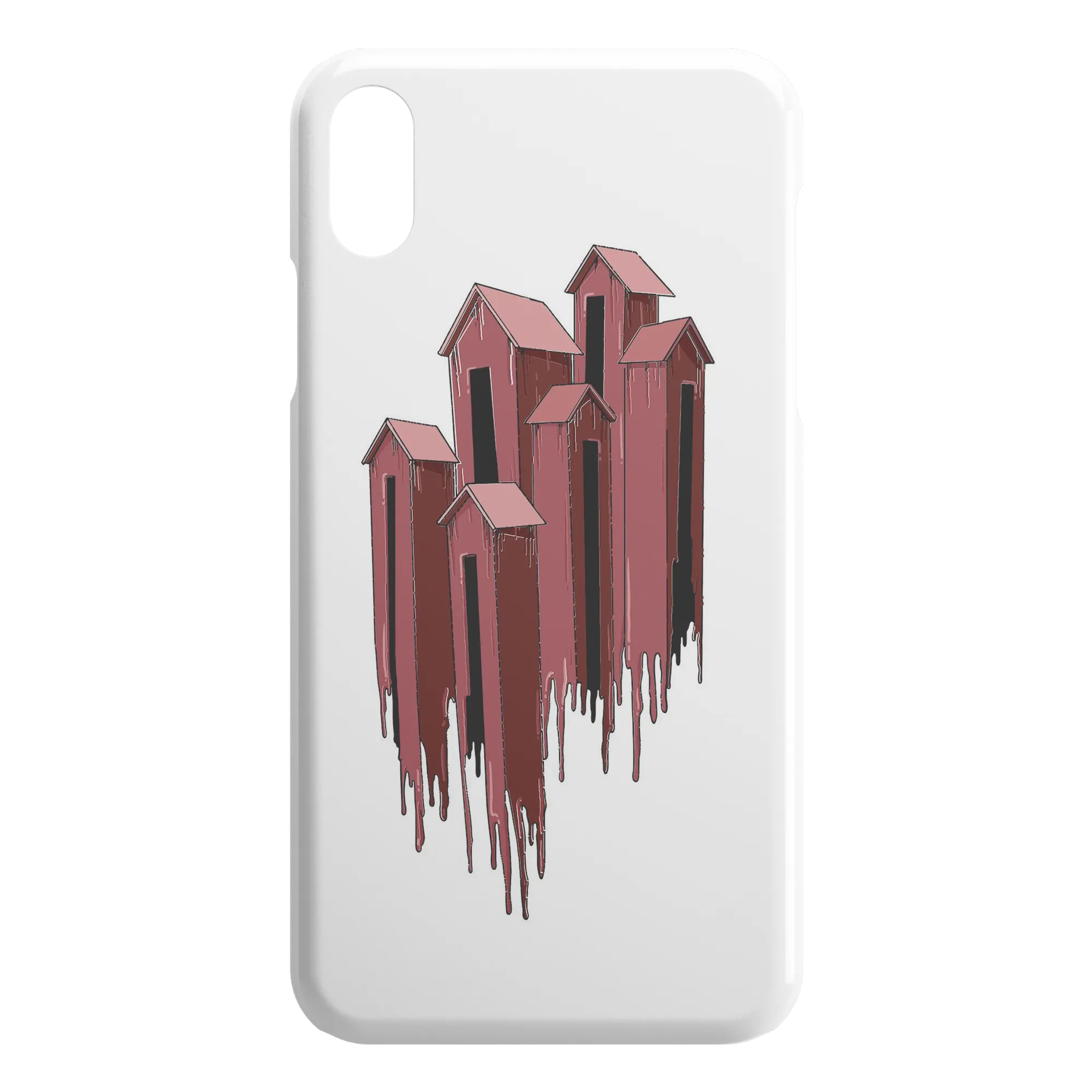 Melting Houses iPhone Case