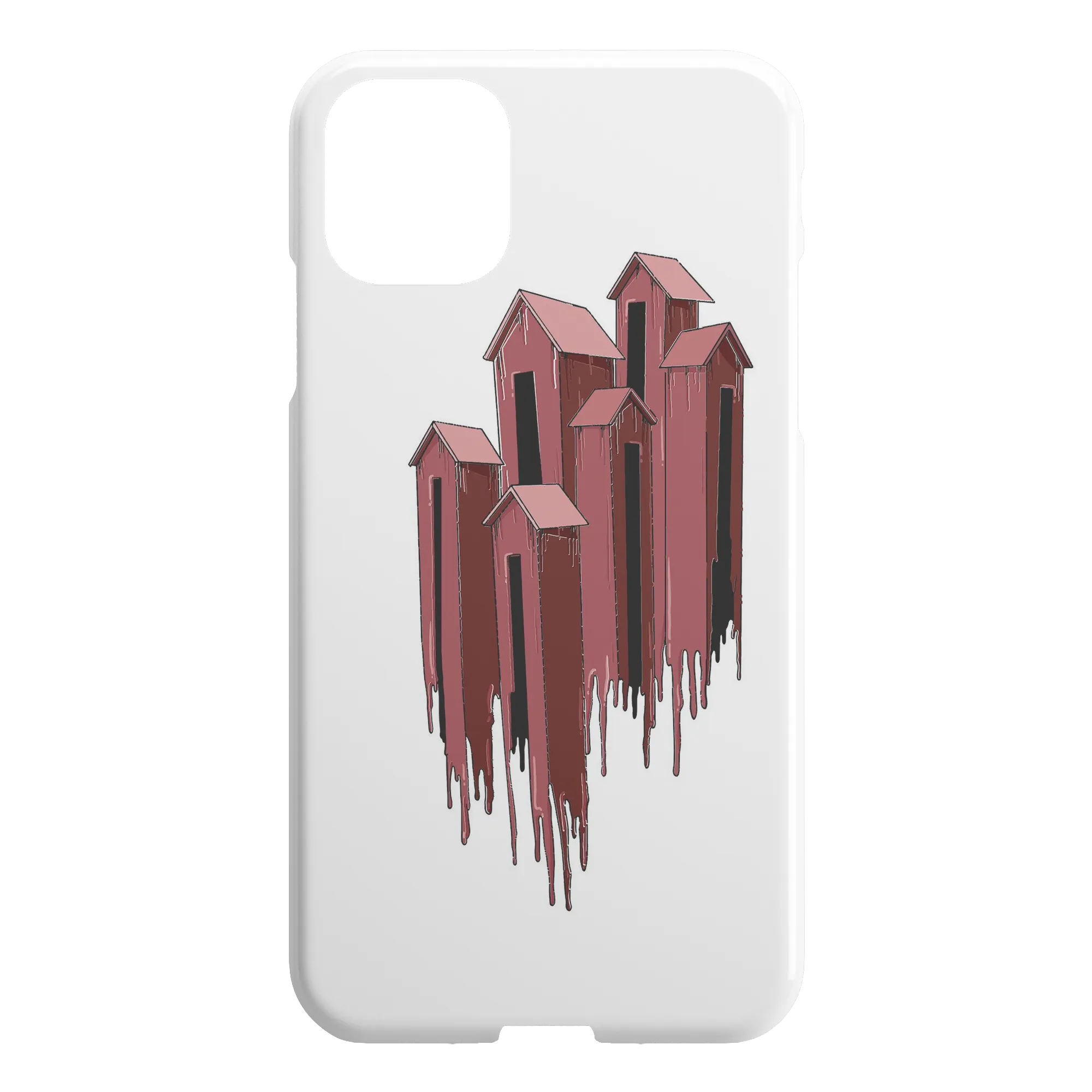 Melting Houses iPhone Case