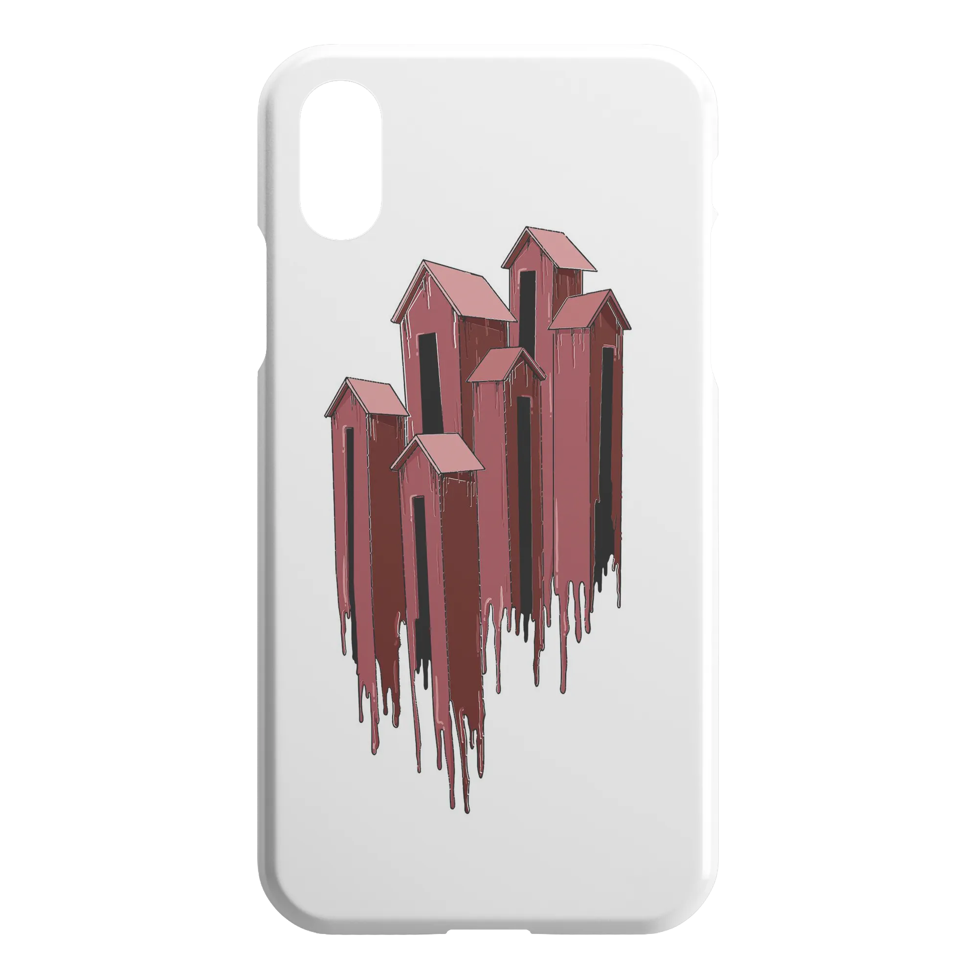 Melting Houses iPhone Case