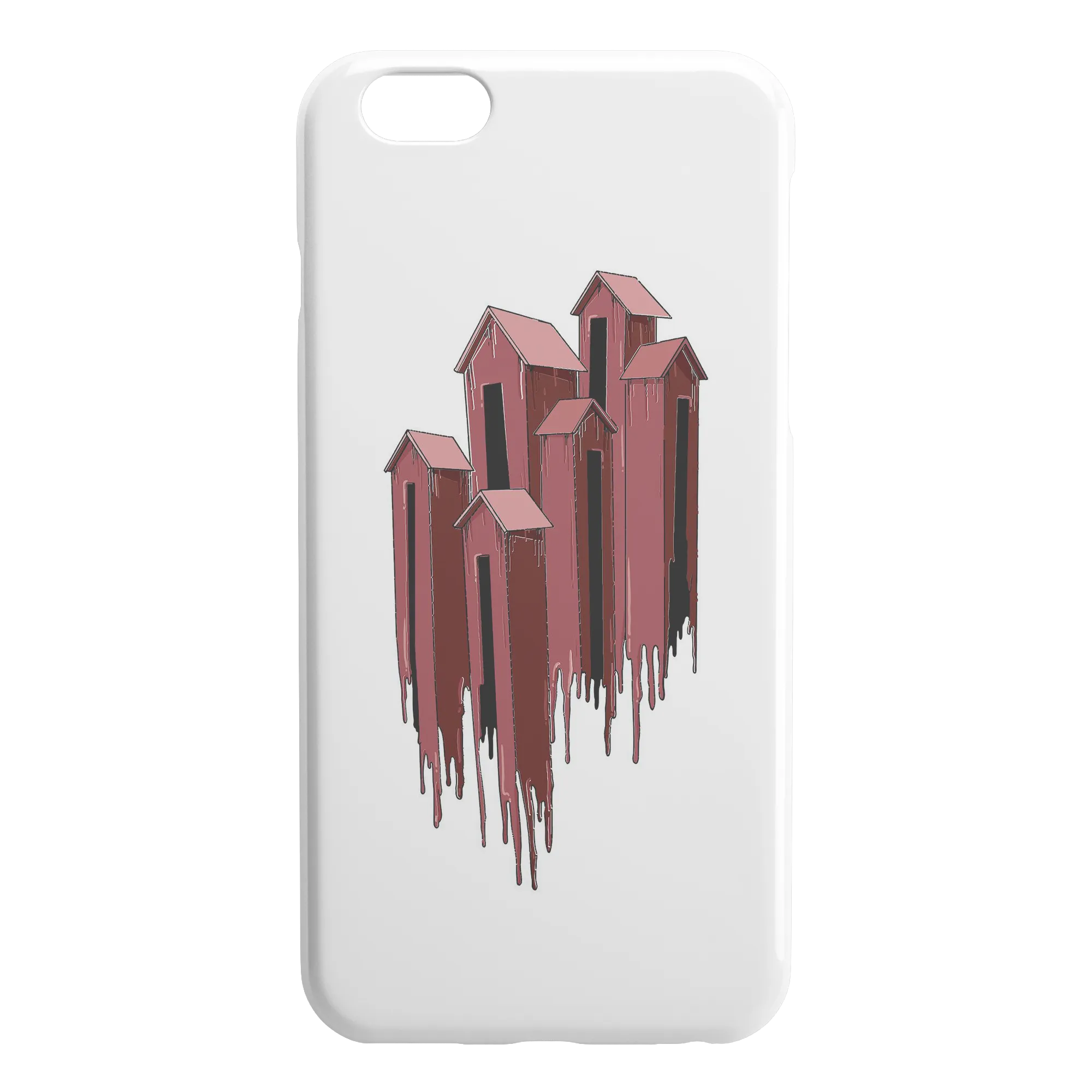 Melting Houses iPhone Case