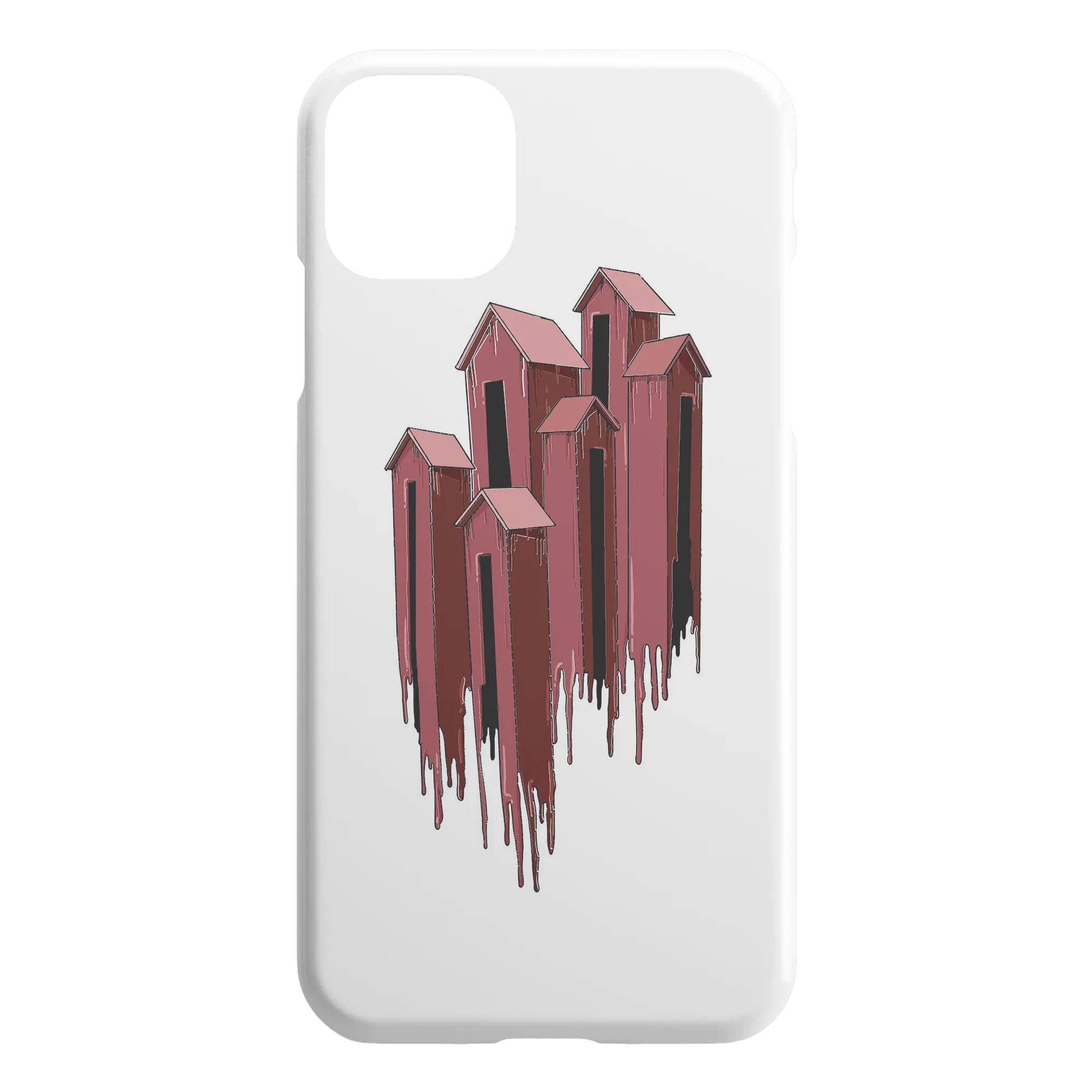Melting Houses iPhone Case