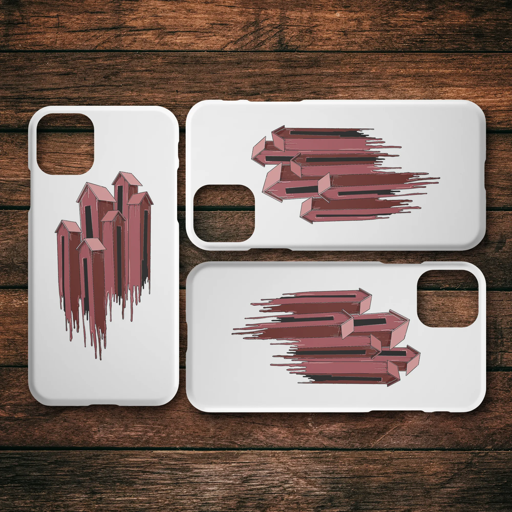 Melting Houses iPhone Case