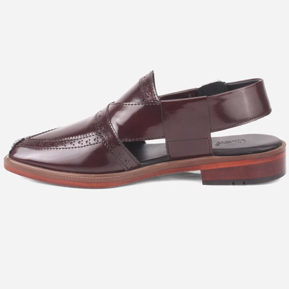 Men "AUXIER" Brogue Detailing Peshawari Sandals