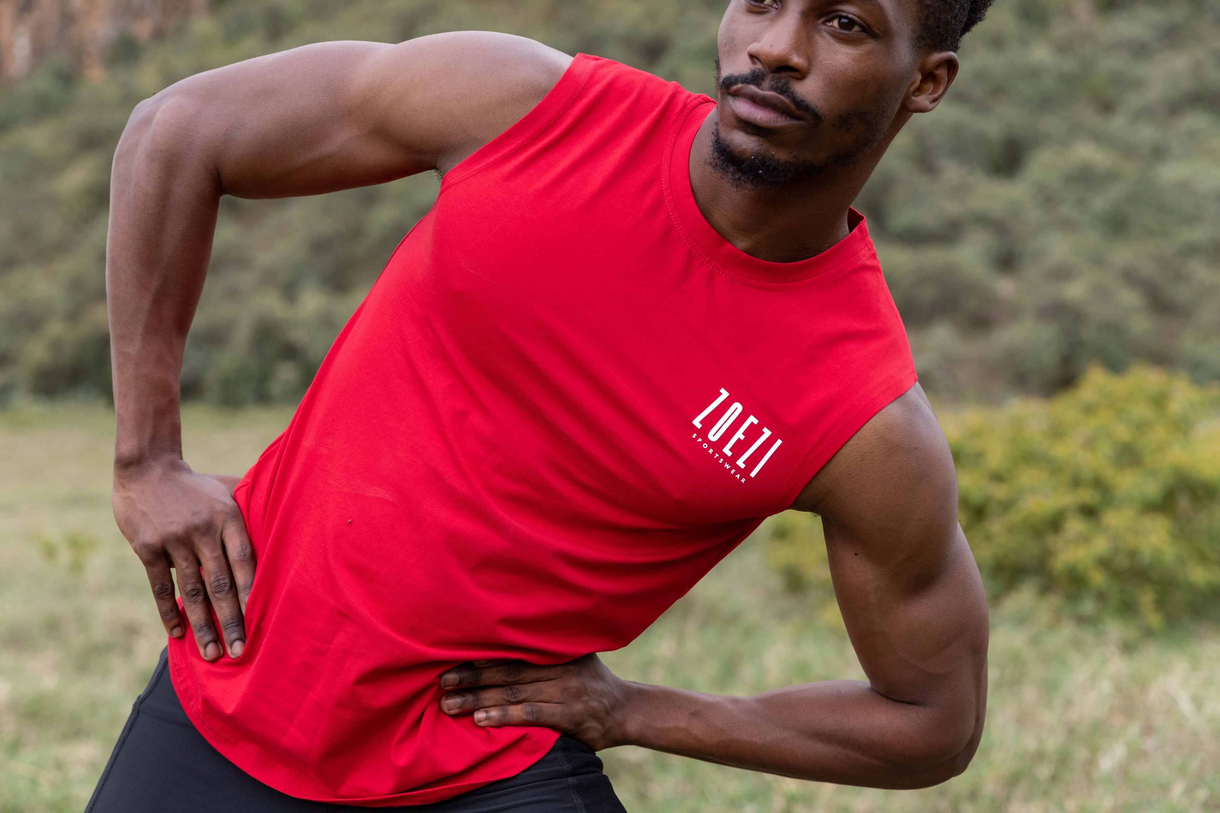 Men's Athletic Slim Fit Sleeveless T-Shirt
